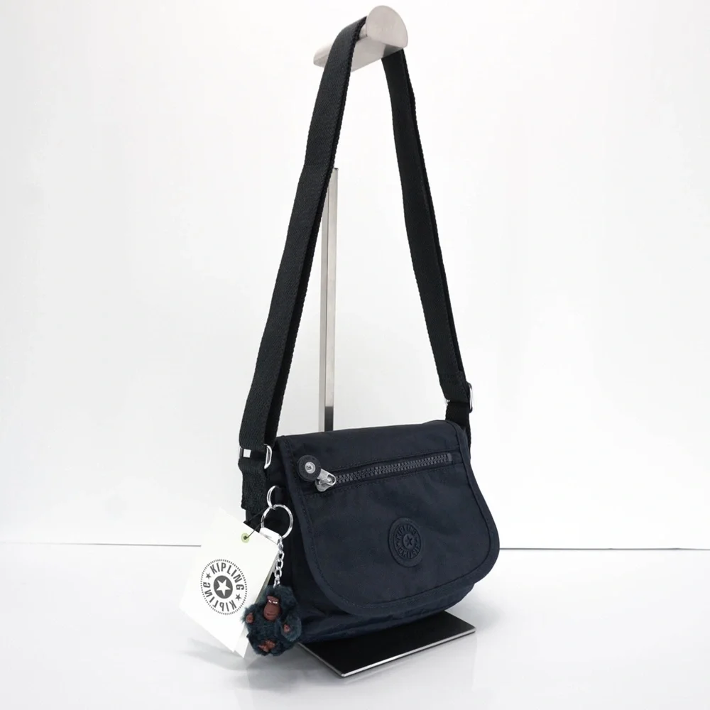 Kipling Sabian Crossbody Mini Shoulder Bag Polyamide AC8280 True Blue Tonal NWT - Picture 2 of 10